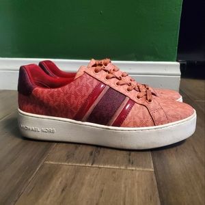 MICHAEL Michael Kors Poppy Signature Print Sneakers 8.5